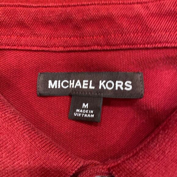 Michael Kors Polo Blue Red Striped Medium - Picture 3 of 7